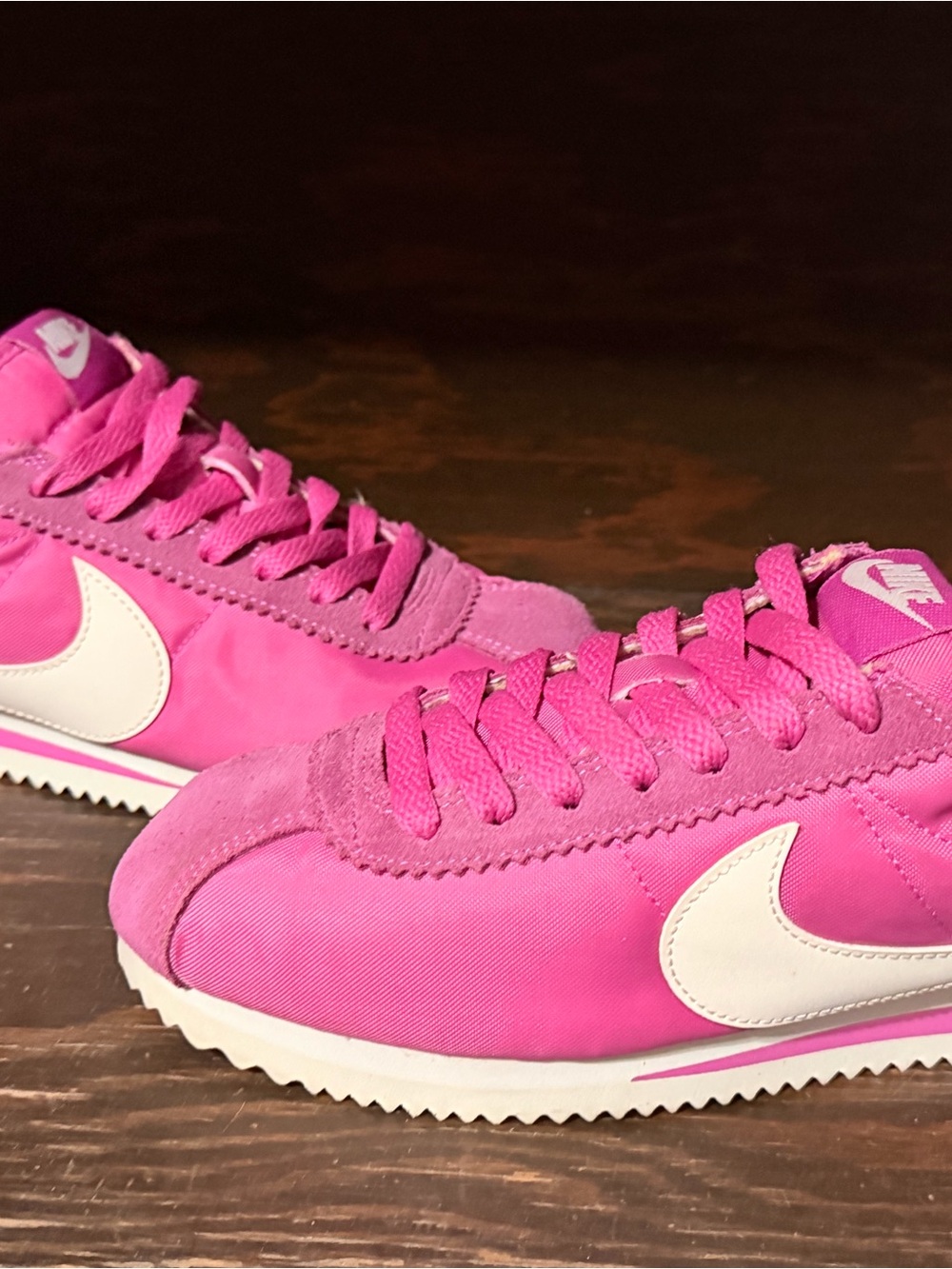 Nike Women’s Hot Pink & White Retro Sneakers